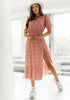 Elegant Floral V Neck Maxi Dress for Women ATHLEXES