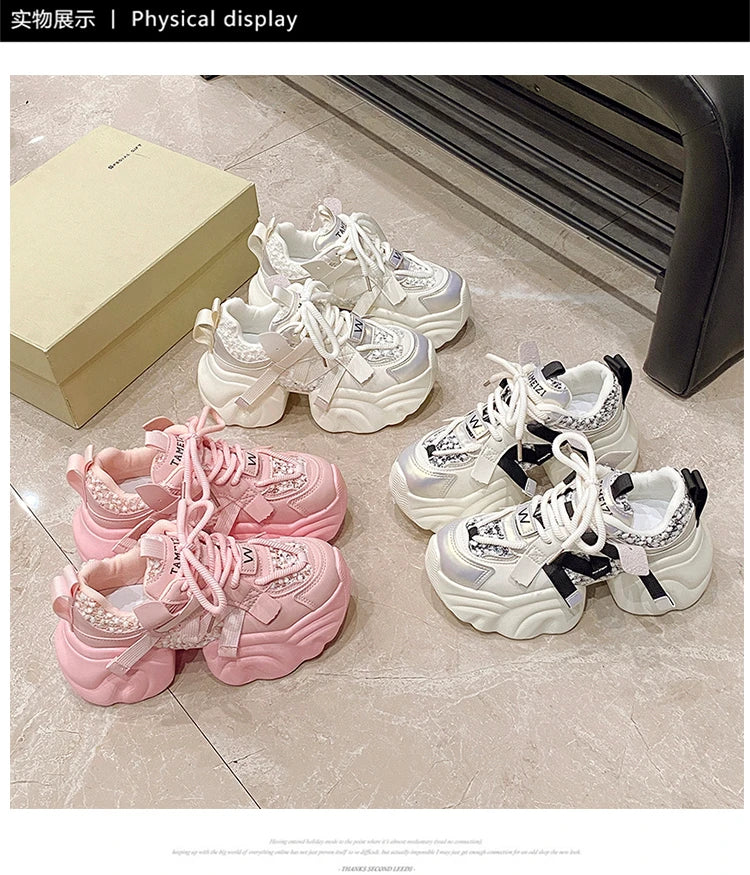 Chic Comfort 7CM Chunky Platform Sneakers for Women ATHLEXES