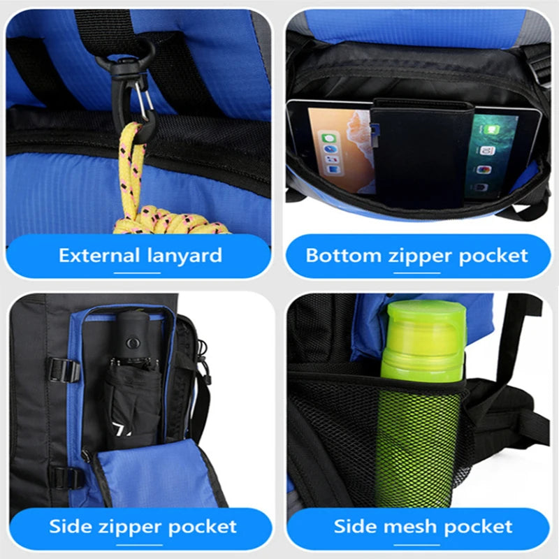AdventureMax 90L Waterproof Trekking Backpack ATHLEXES