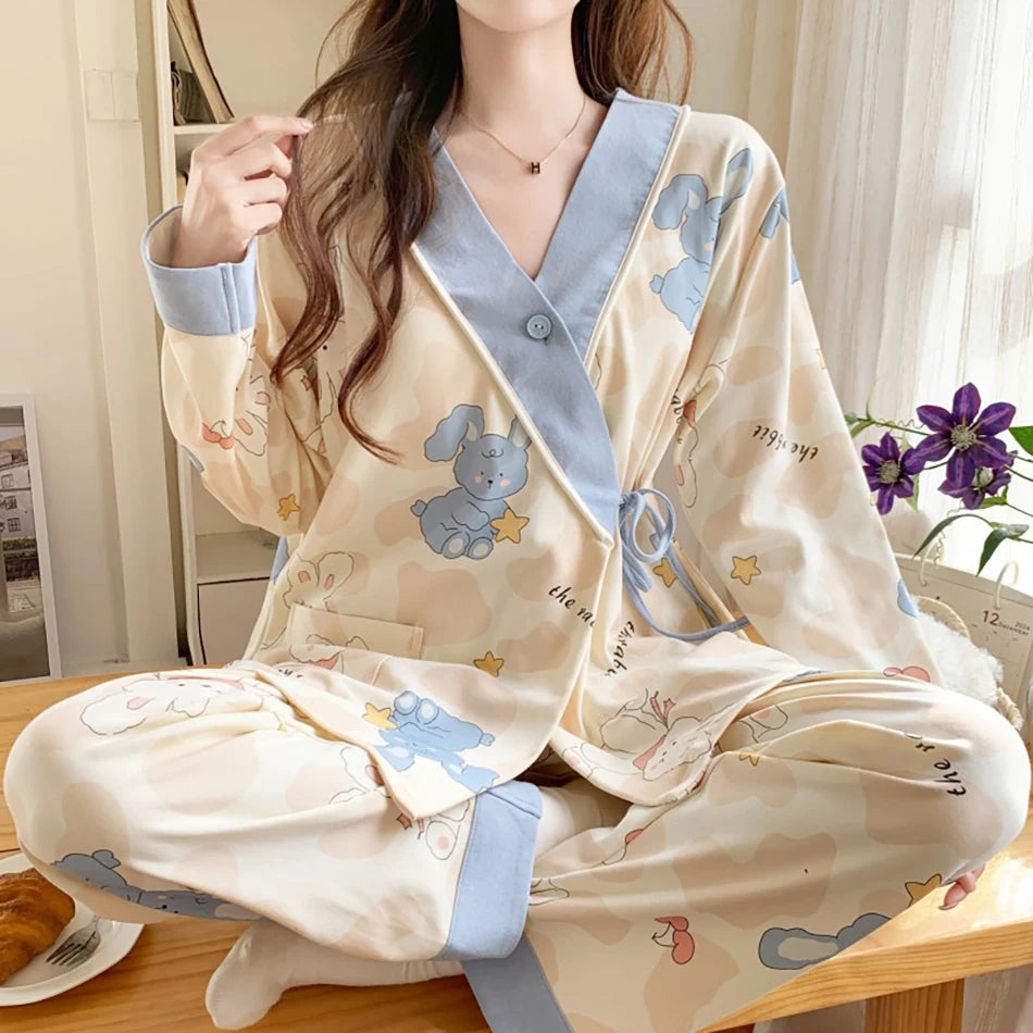 Elegant Maternity Nursing Pajama Set ATHLEXES