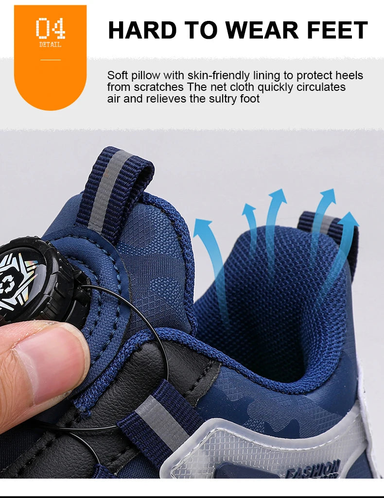 Stylish Leather Kids Running Sneakers ATHLEXES