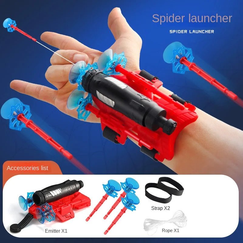 New for Spiderman Action Figure Anime Characters Children Toys Role Play Glove Launcher Set Wrist Toy Set Figures Hobbies ATHLEXES