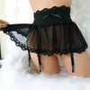 Seductive Sheer Lace Black Lingerie Skirt for Women ATHLEXES