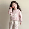 Floral Bunny Hoodie and Trousers Set for Girls ATHLEXES
