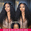 GlamWave Glueless Deep Wave Human Hair Wig ATHLEXES