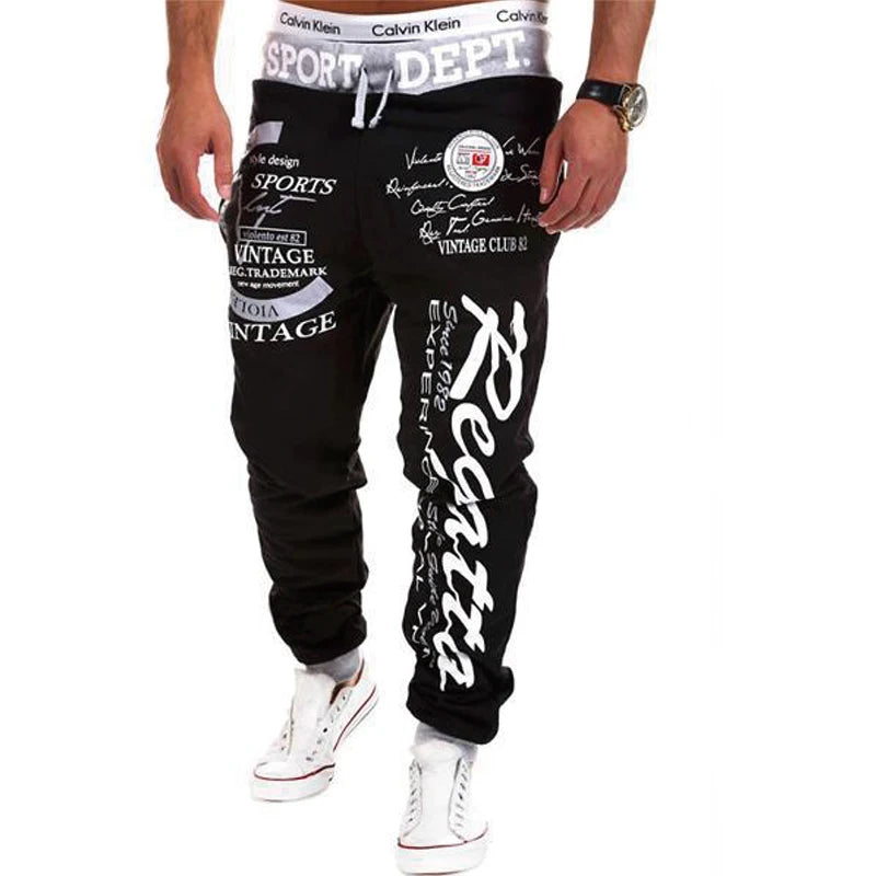 Hip Hop Style Slim Fit Jogging Pants for Men - Casual Sportwear ATHLEXES