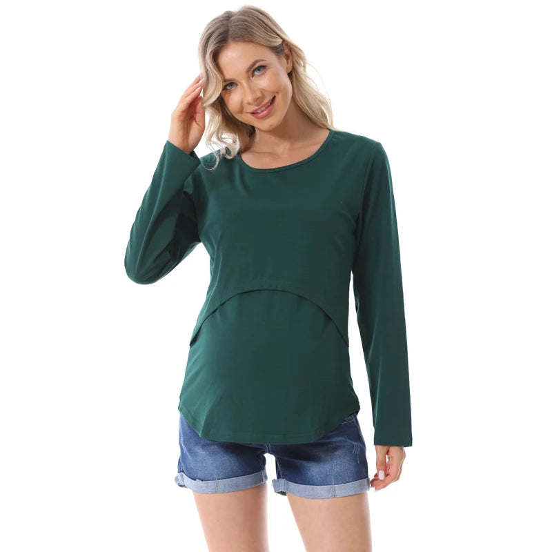 Maternity Comfort Stretch Tee for Breastfeeding ATHLEXES