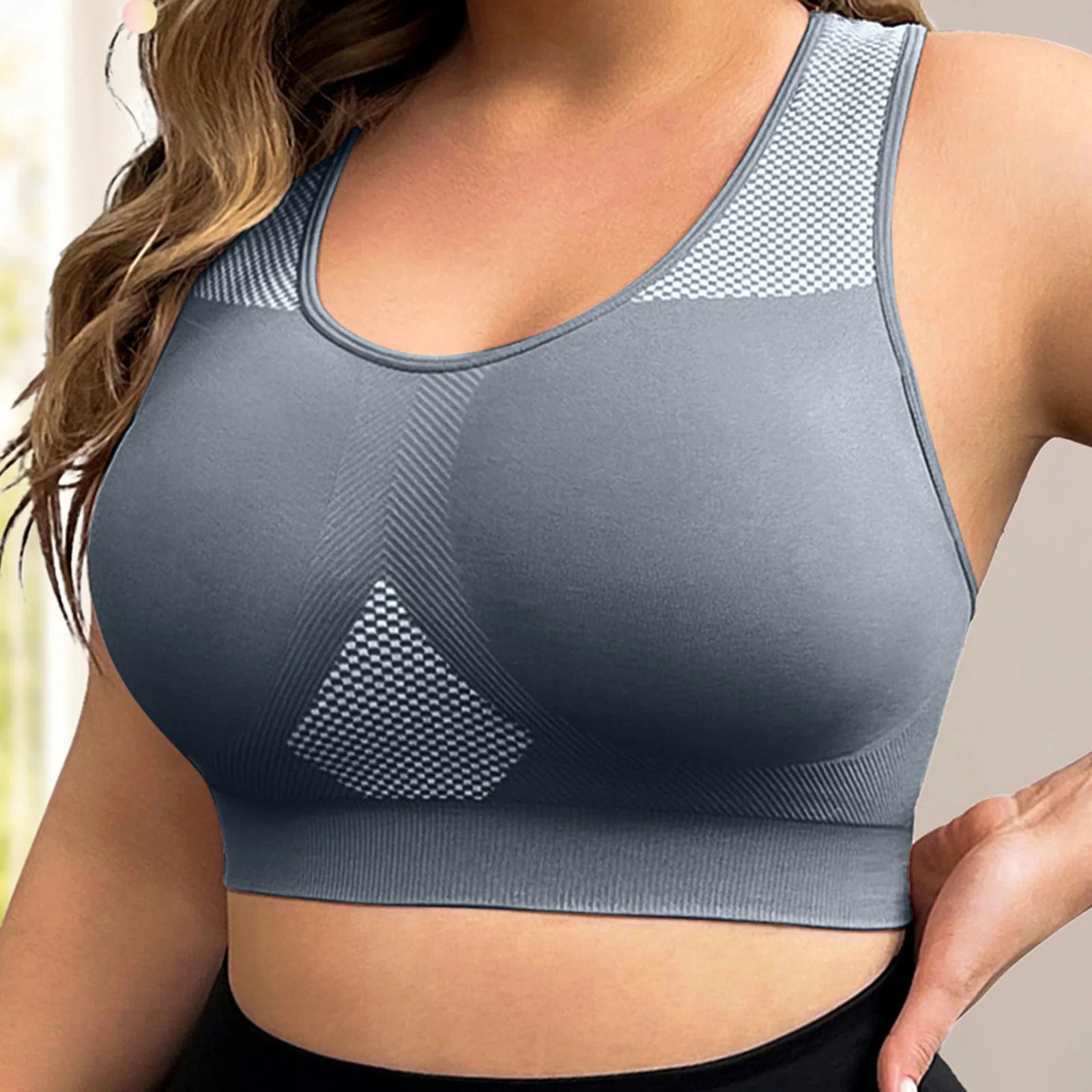 EliteFit Plus Size Seamless Yoga Bra ATHLEXES