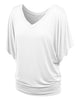 Chic Summer V-Neck Batwing Tee for Women S-5XL ATHLEXES
