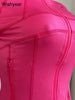 Elegant Street Style Women's Long Sleeve Tops & Flare Pants Set ATHLEXES