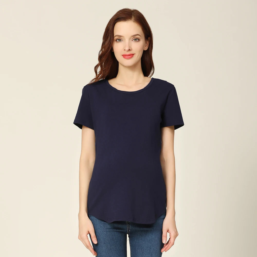 Maternity Comfort Tee for Nursing Moms ATHLEXES