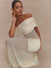 Chic Off-Shoulder Mesh Maxi Dress for Women ATHLEXES