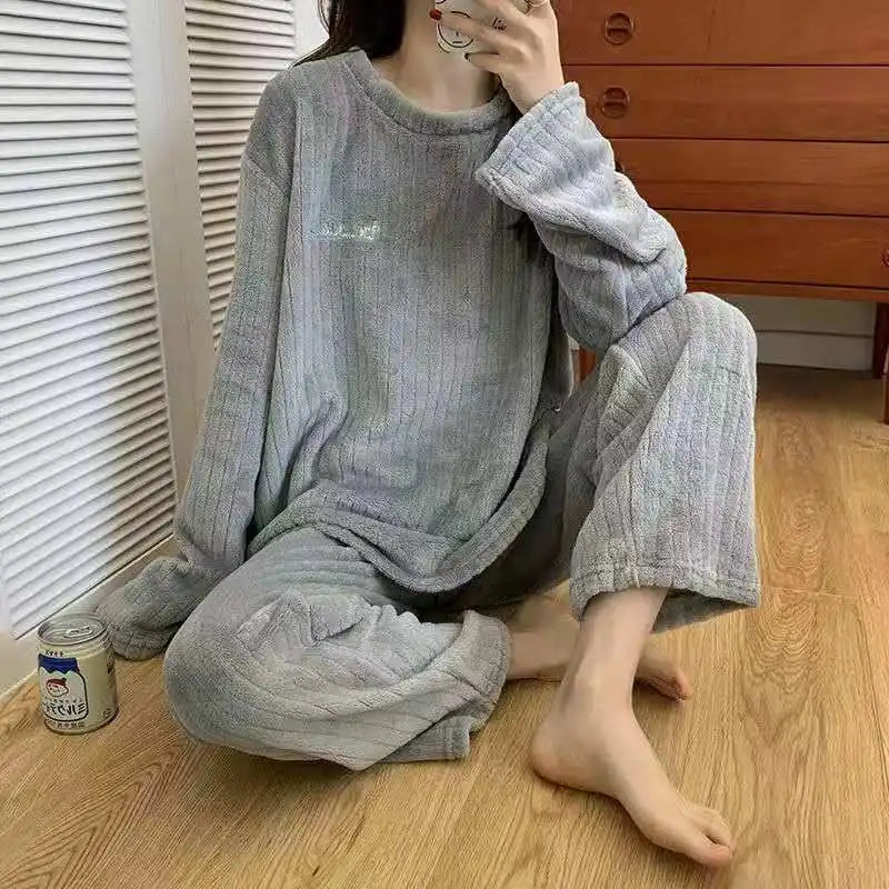 LuxVelvet Women's Winter Pajama Set ATHLEXES