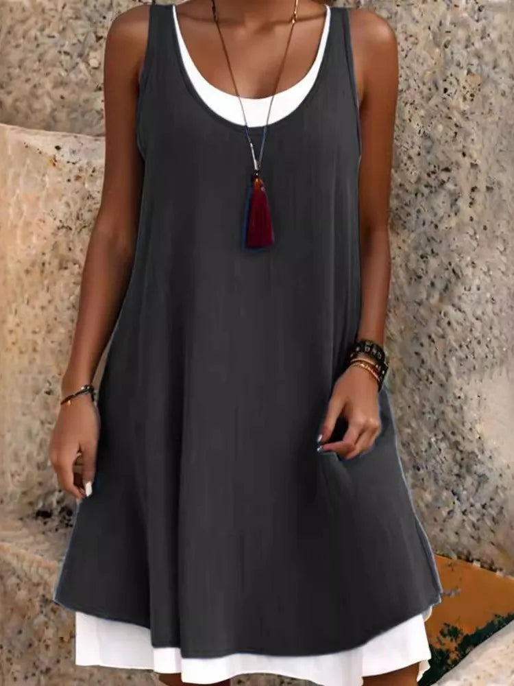 Effortless Elegance Sleeveless Summer Dress ATHLEXES