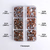 GlamCrystal 1540Pcs Hotfix Glass Rhinestones Set SS6-SS30 ATHLEXES