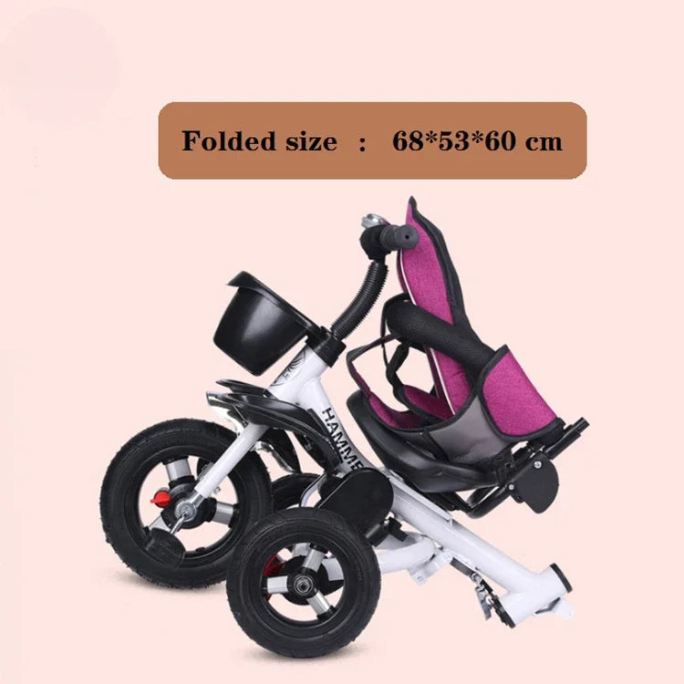 Foldable Kids Tricycle for Ages 1 to 6 ATHLEXES