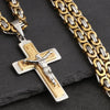 Divine Faith Stainless Steel Jesus Cross Necklace ATHLEXES