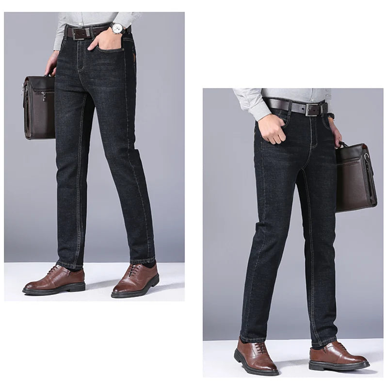 2024 Elite Stretch Loose Fit Denim Trousers for Men ATHLEXES