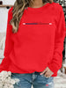 Chic Parisian Loose Fit Pullover Sweatshirt ATHLEXES