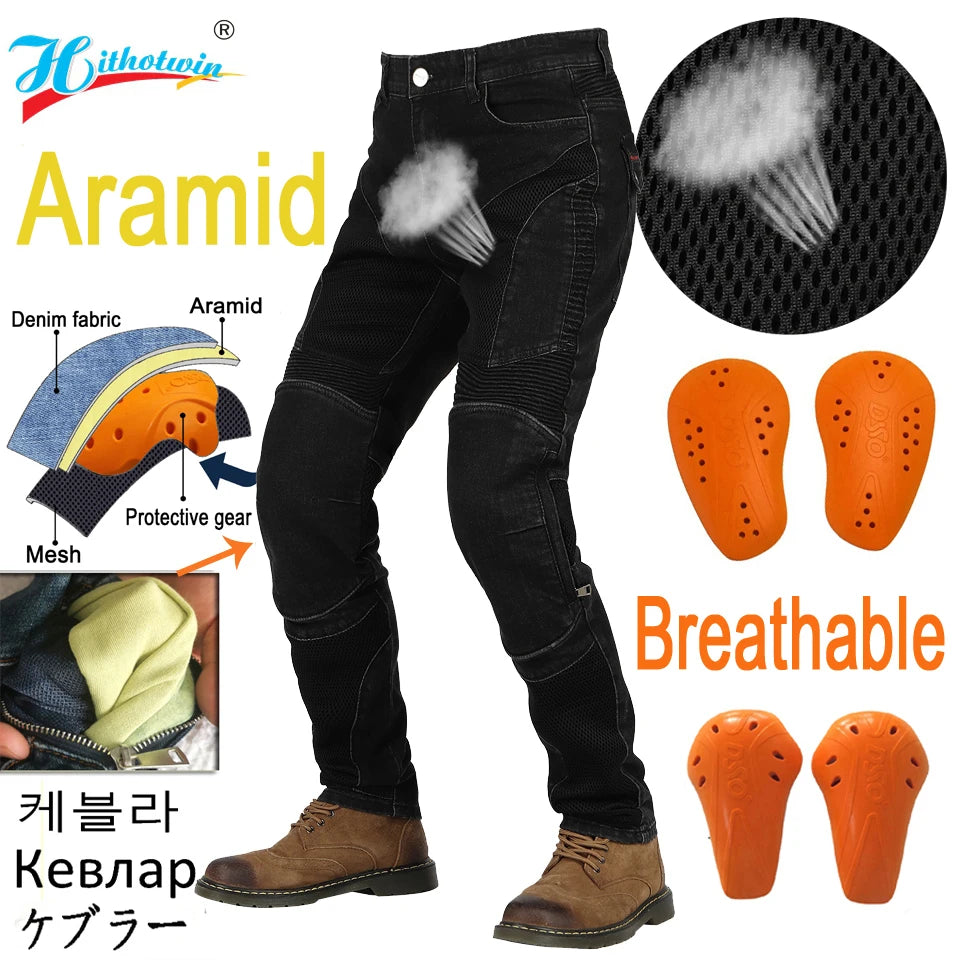 BreezeGuard Breathable Motorcycle Jeans ATHLEXES