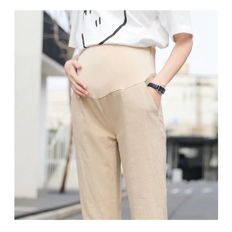 2025 Summer Maternity Loose Fit Casual Trousers ATHLEXES