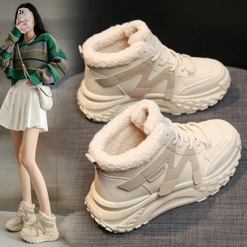 LuxSoft High Top Women's Plush Dad Shoes 2023 ATHLEXES