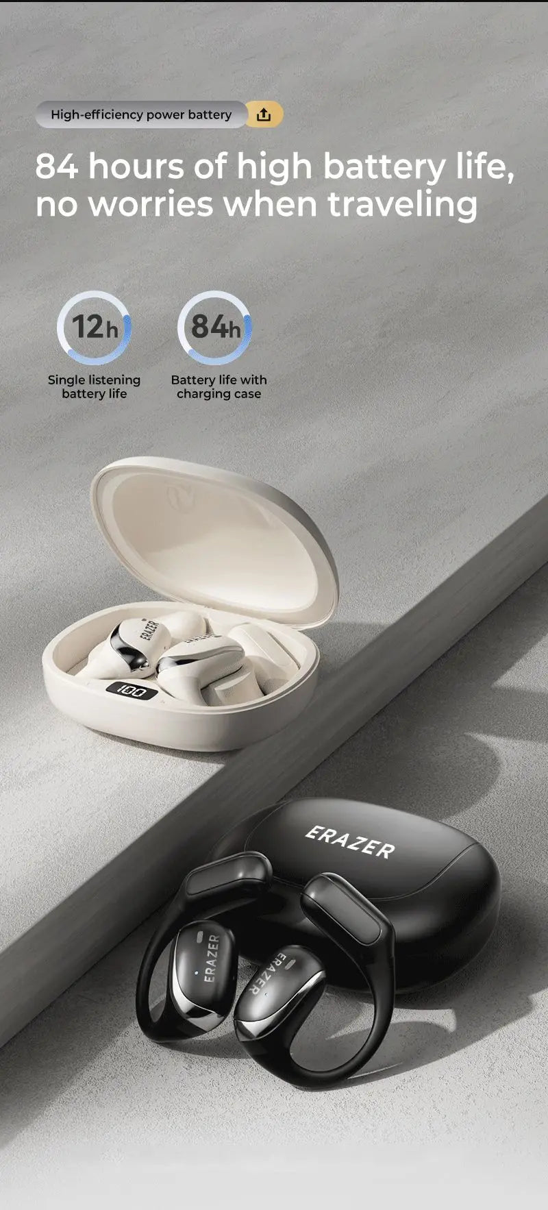 ERAZER X9 Sports Bluetooth 5.4 Earphones with Mic ATHLEXES