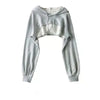 Chic Y2K Irregular Crop Hoodie for Trendy Women ATHLEXES