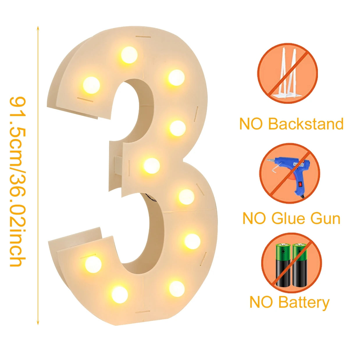 Giant LED Number Frame for Stunning Celebrations ATHLEXES