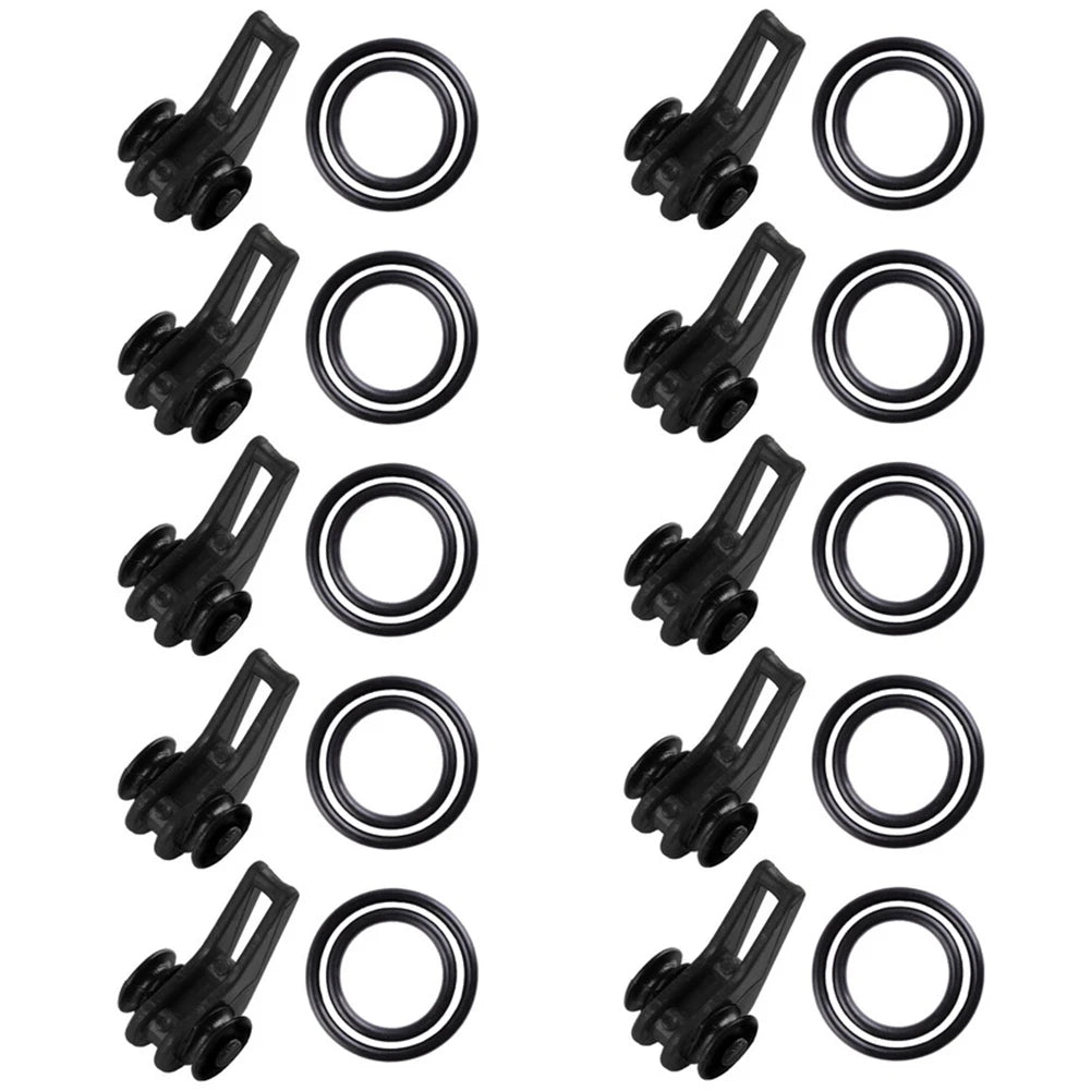 10pcs Premium Bait Keeper with Rubber Rings for Fishing ATHLEXES