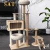 Four-Layer Wooden Cat Tree Tower ATHLEXES