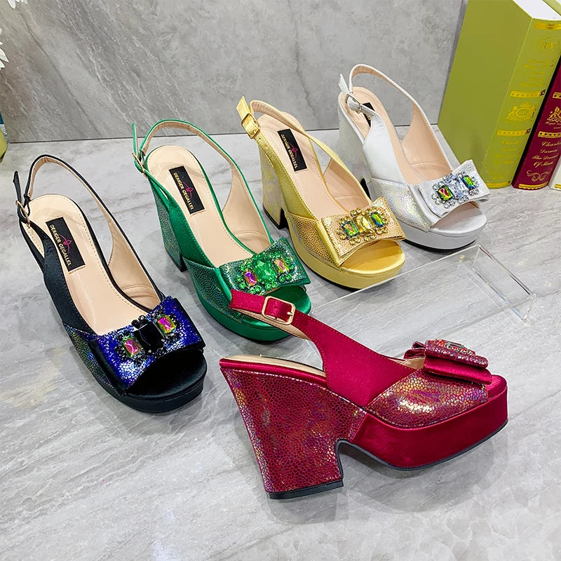 Elegant Bowknot Floral High Heel Sandals 2023 ATHLEXES