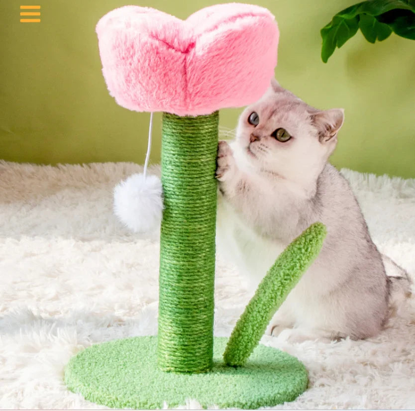 Tulip-Shaped Cat Scratcher Tree ATHLEXES