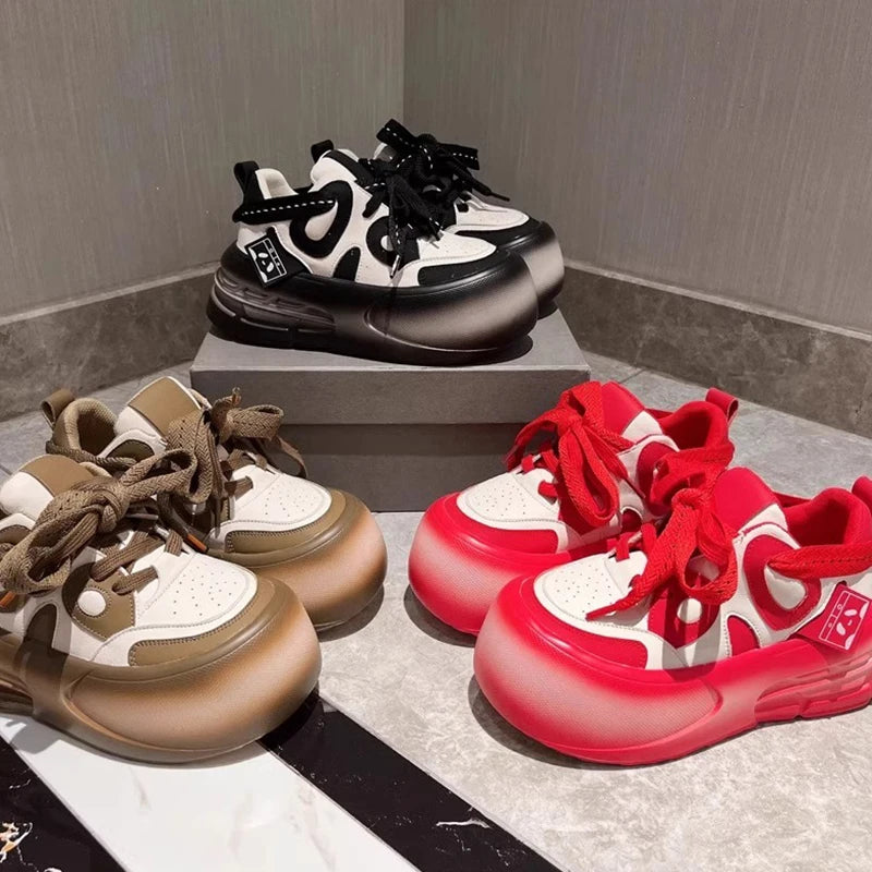 PandaStyle Luxe Leather Sneakers for Women ATHLEXES