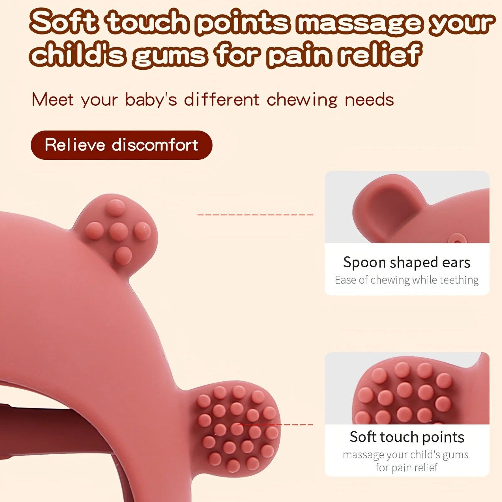 Bear Silicone Baby Teethers ATHLEXES