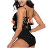 Vintage Ruffle Ruched High Rise Bikini Set ATHLEXES