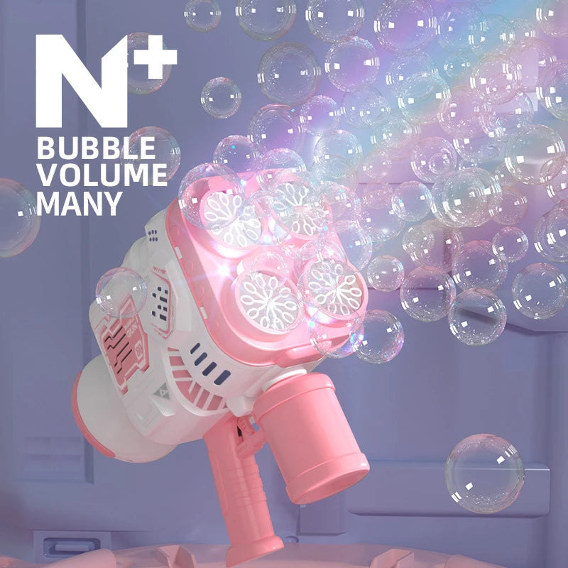 RainbowBlast Automatic Bubble Rocket Gun ATHLEXES