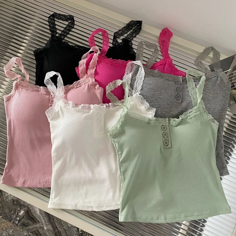 Luxe Lace Trim Crop Top for Women ATHLEXES
