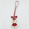 Colorful Teddy Dog Leather Keychain Pendant ATHLEXES