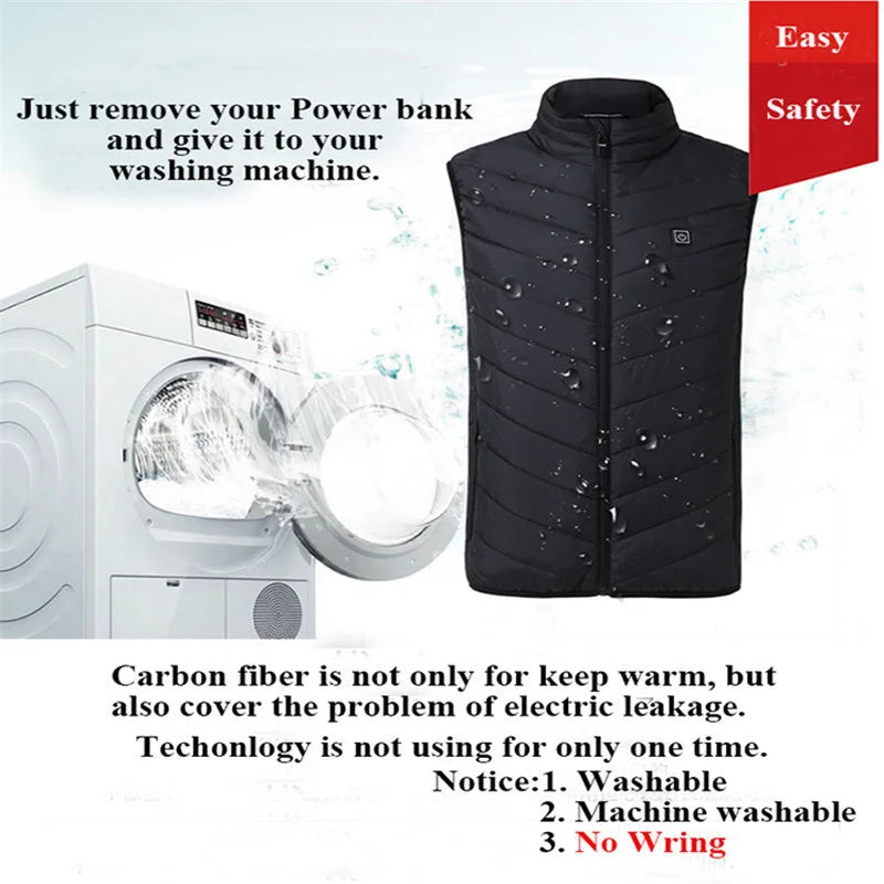 9-Zone USB Electric Heated Vest ATHLEXES
