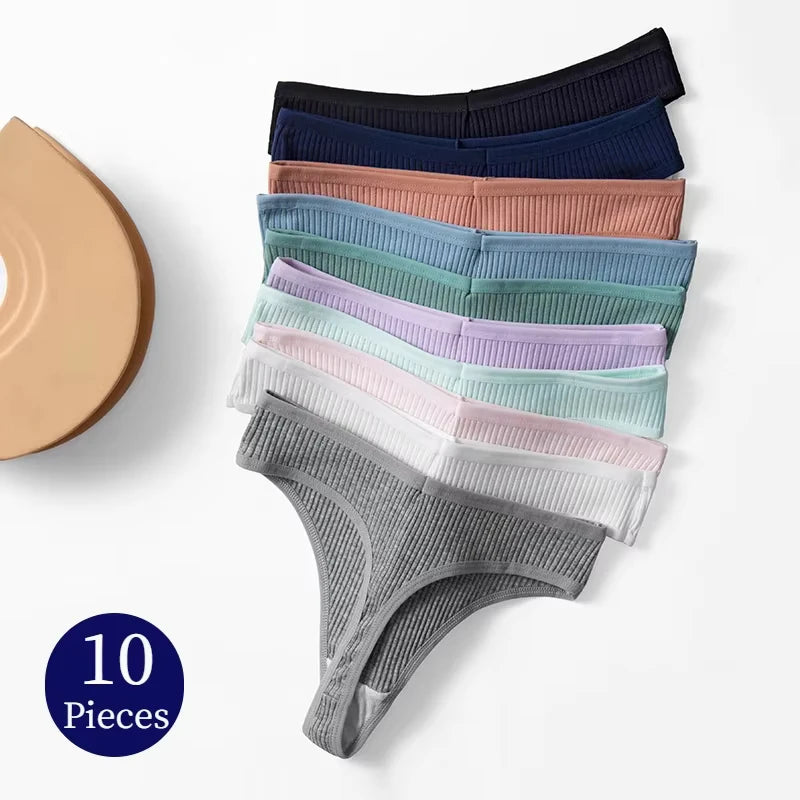 Cotton Comfort G-String Panties Set for Women ATHLEXES