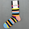 Happy Socks Men's Diamond Check Crew Socks for All Seasons ATHLEXES
