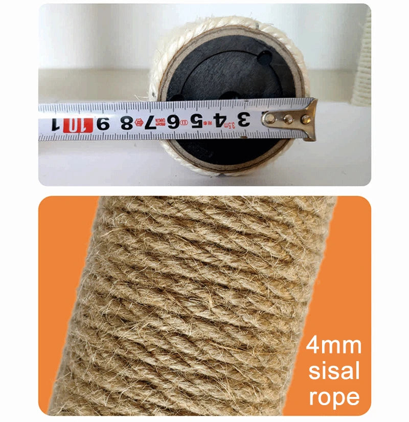Premium Sisal Cat Scratching Post for DIY Cat Tree Replacement ATHLEXES