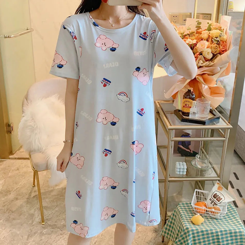 Chic Maternity Nightgown for Easy Breastfeeding ATHLEXES