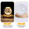 GalaxyGlow 3D Crystal Lamp Night Light ATHLEXES