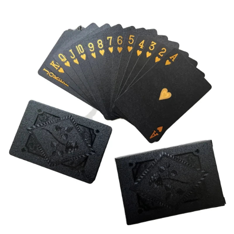 Luxury Waterproof Black Gold Playing Cards Set ATHLEXES
