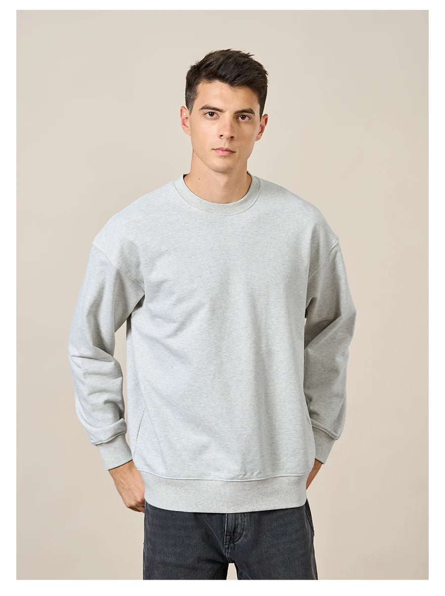 SIMWOOD Oversized Minimalist Menâ??s Sweatshirt SI980547 ATHLEXES