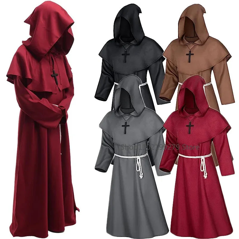 Enchanting Wizard Hooded Robe Costume for Halloween ATHLEXES