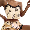 Elegant Spaghetti Strap Pajama Set for Women ATHLEXES