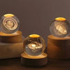 Luminous Saturn 3D Solar System Crystal Sphere ATHLEXES